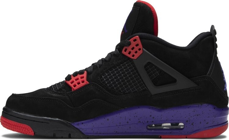 Кроссовки Air Jordan 4 Retro NRG Raptors - Drake Signature, фиолетовый — фото 3