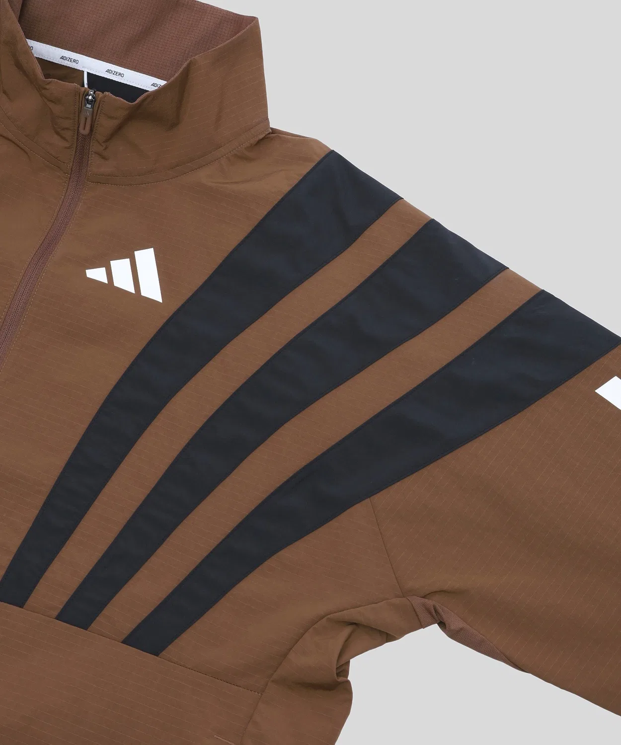 Adidas Originals Мужская куртка с принтом ripstop Adidas PW Adizero, Brown — фото 4