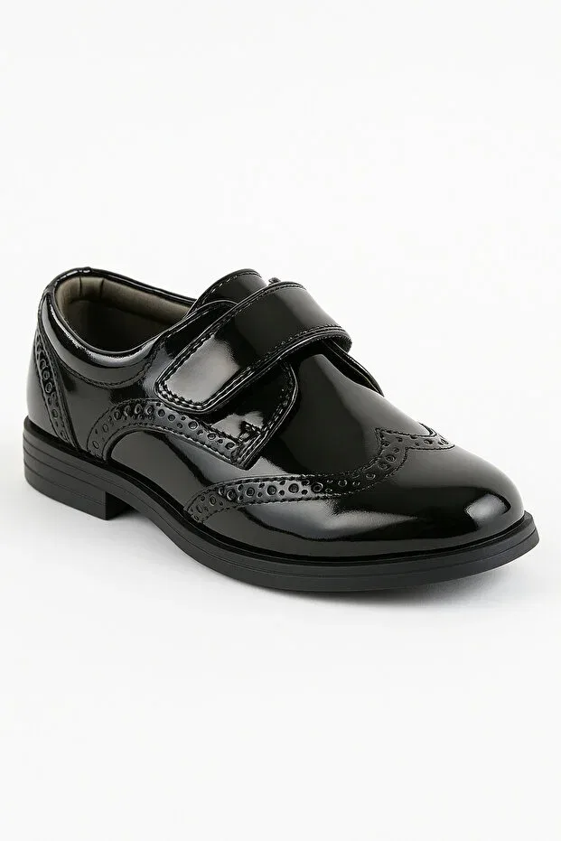 Детские туфли для мальчиков кожаные классические Sirri, Black