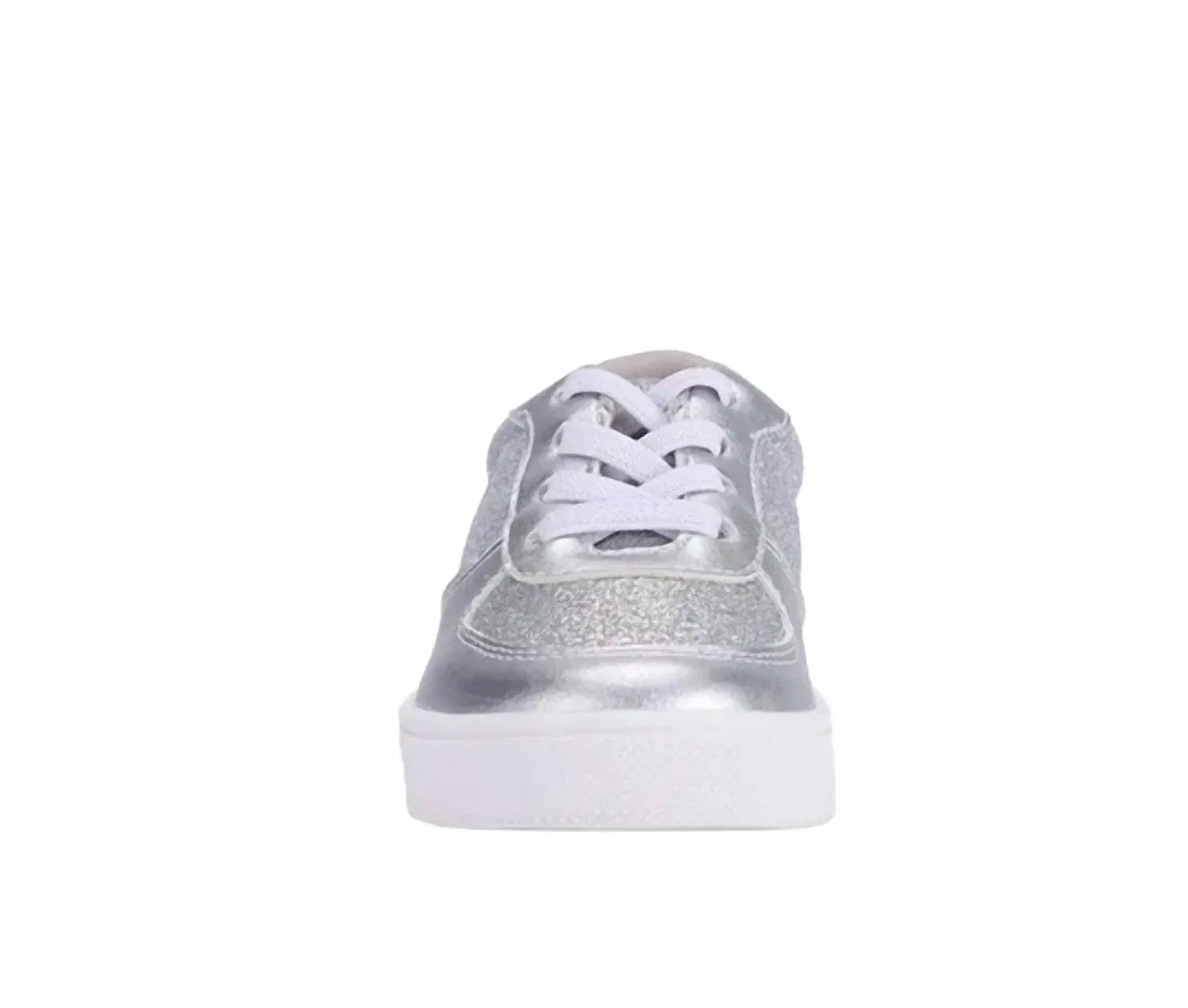 Детские кроссовки для девочек блестящие Mika Shoe Oomphies, Silver — фото 3
