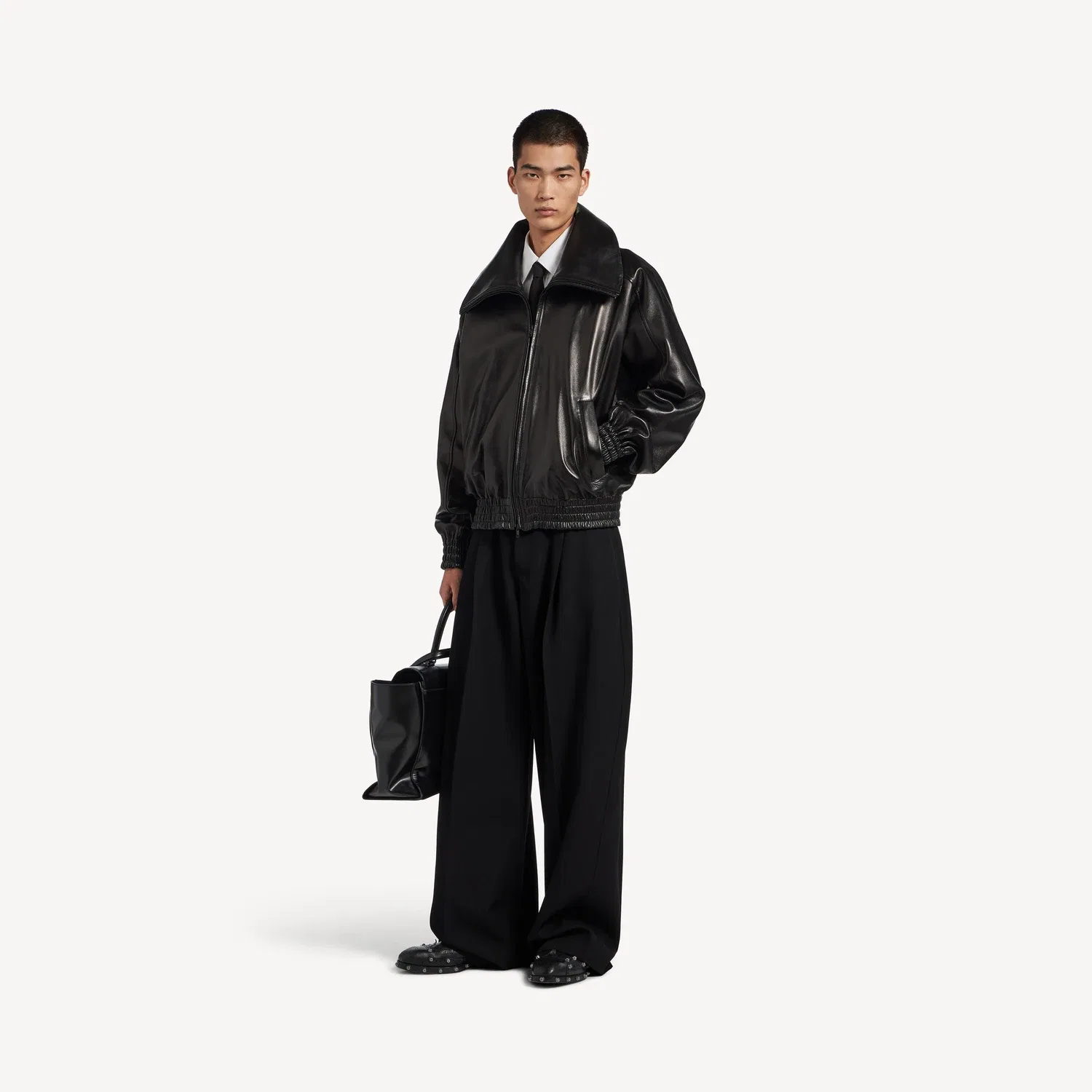 Мужские брюки-карго Relaxed Curve черного цвета Balenciaga, черный — фото 2
