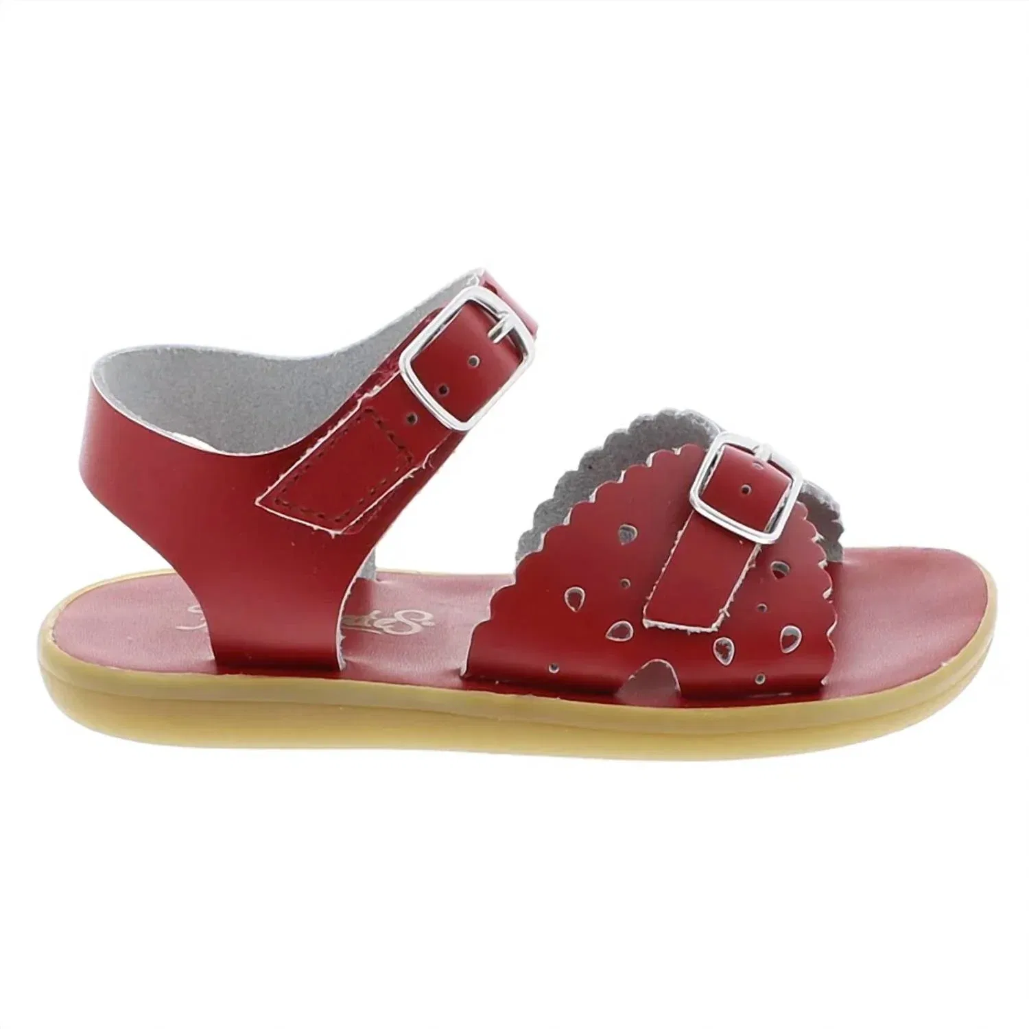 Детские сандалии для девочек с открытым носом Ariel Footmates, Apple Red — фото 2
