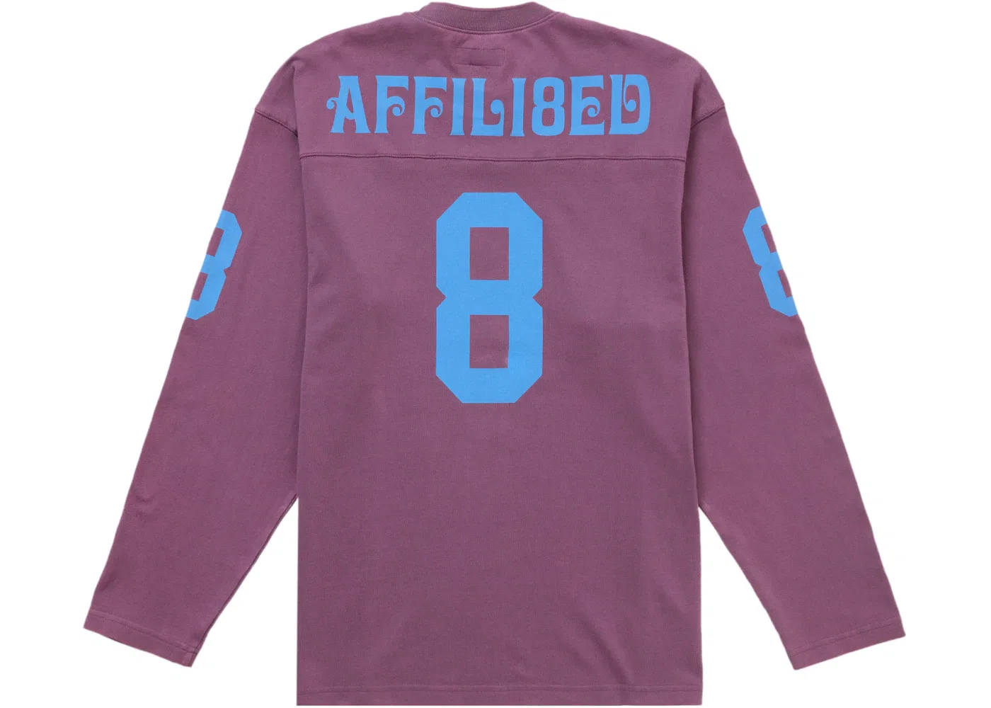 Мужская футболка с длинным рукавом Supreme Affiliated L/S Football Top, Dusty Purple — фото 2