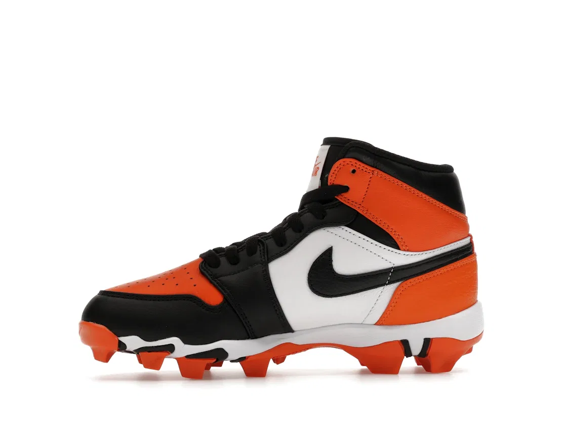 Детские бутсы Jordan 1 Mid Cleat Shattered Backboard Jordan, Starfish/Black/White — фото 3