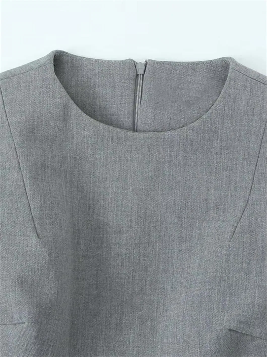 Женское мини-платье А-силуэта с поясом и бантом, Polyester, Pic Color — фото 4