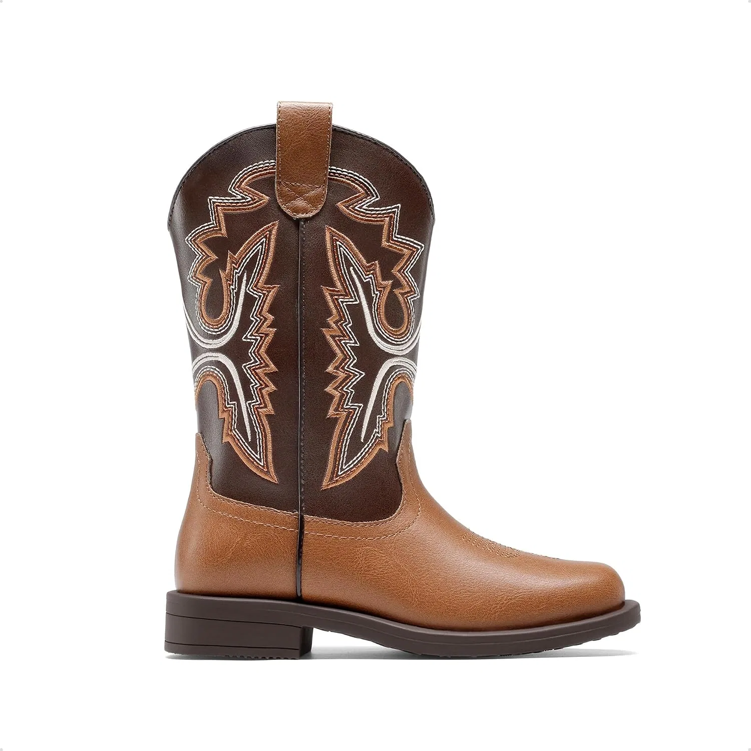 Детские сапоги в стиле кантри для мальчиков и девочек DREAM PAIRS, Tan/Brown — фото 4