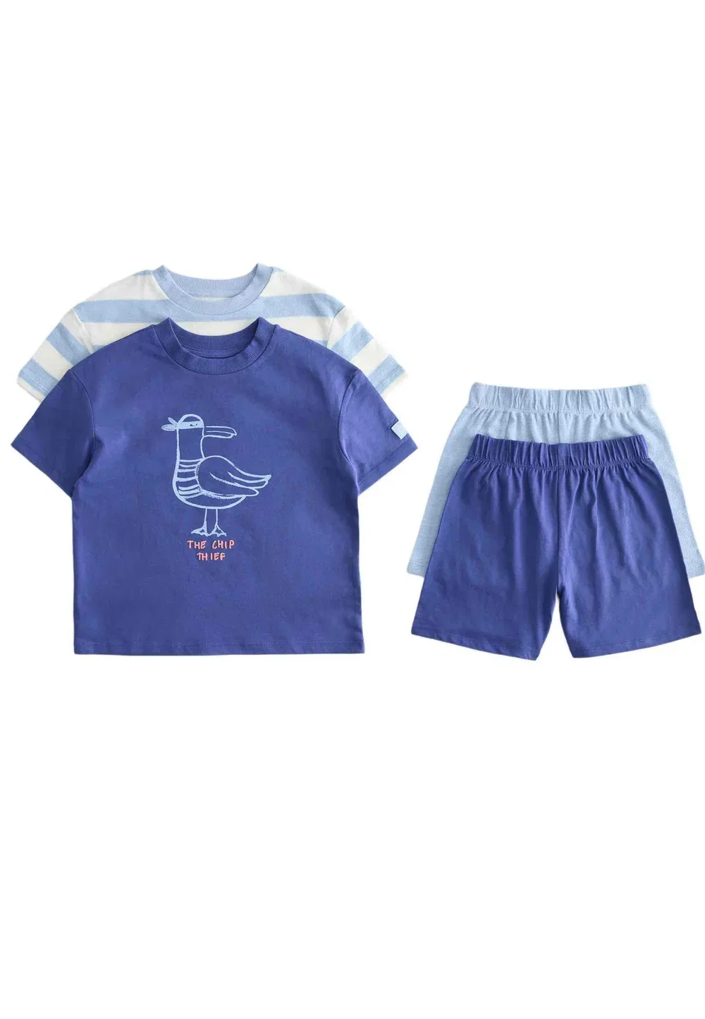 Комплект из 2 пижамных пижам с изображением чайки Marks & Spencer, Blue Mix