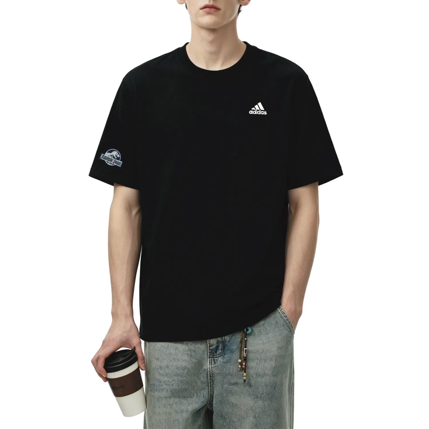 Футболка с логотипом Adidas MUST HAVES, Black — фото 4