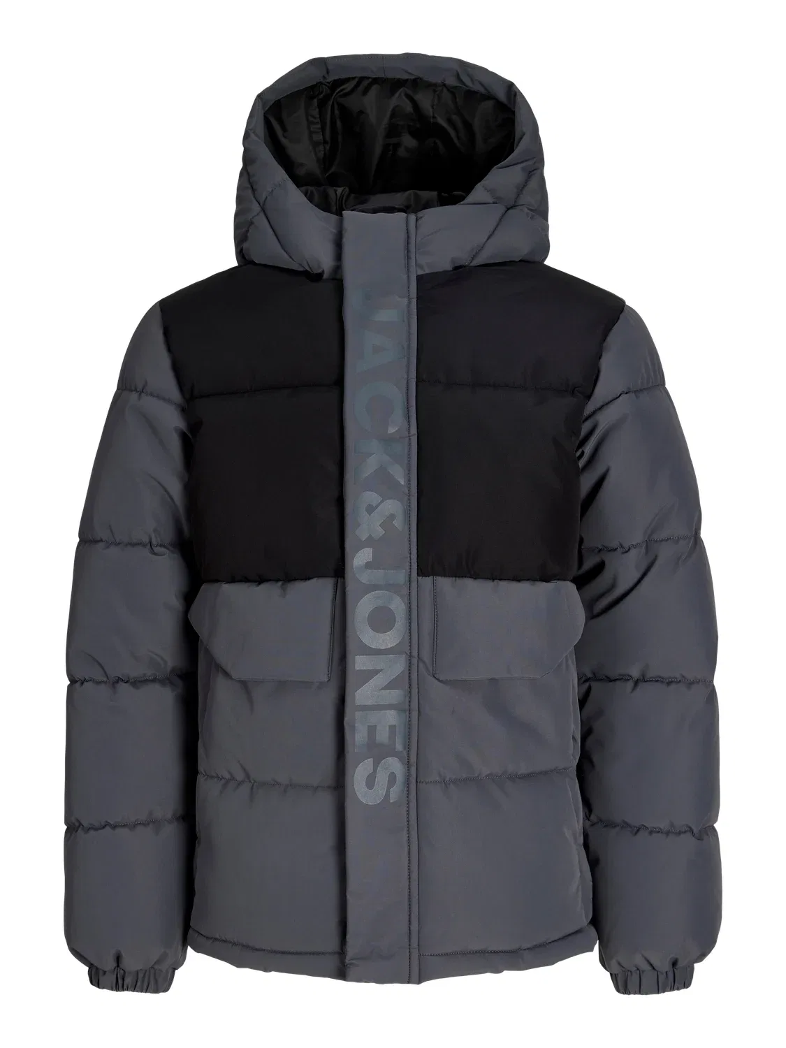 Куртка-пуховик с капюшоном JCOSPEED PUFFER SN JNR Jack & Jones Junior, серый