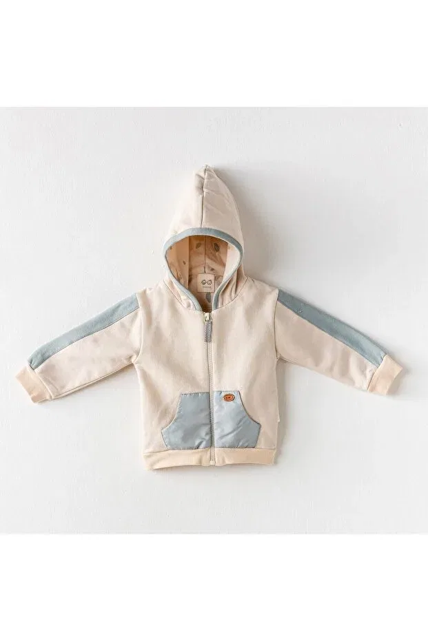 Детский кардиган с лацканом модель Ac24047 - Time to Relax Baby Andywawa, Beige