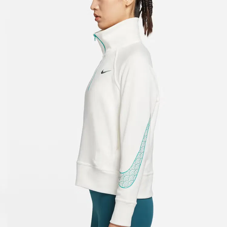 Худи с половиной молнии на стойке Nike CNY New Year's Edition, белый — фото 3