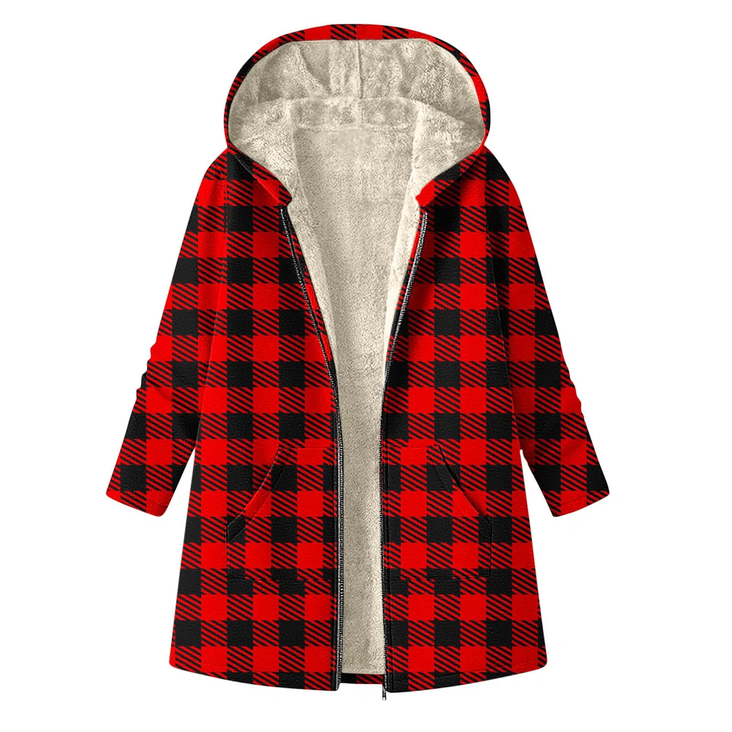 Женская куртка-рубашка с принтом в клетку, модель Plaid, бренд, 03 rosso