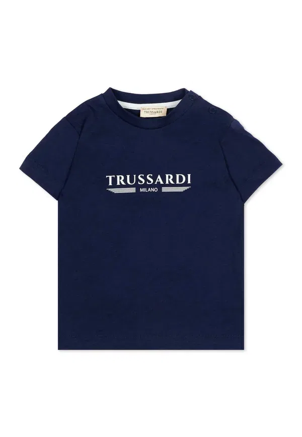 Футболка с принтом Tru Trussardi Junior, синий