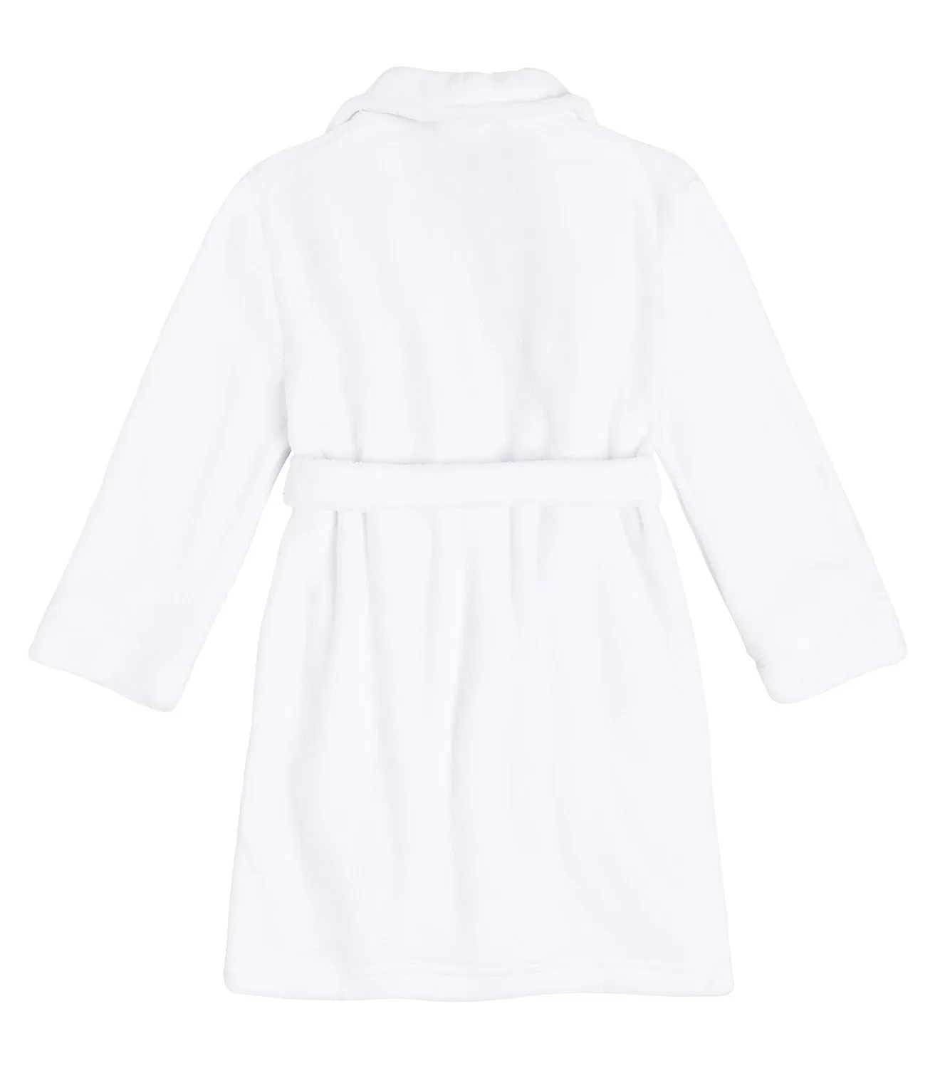 Халат махровый с логотипом Polo Ralph Lauren Kids, белый — фото 2