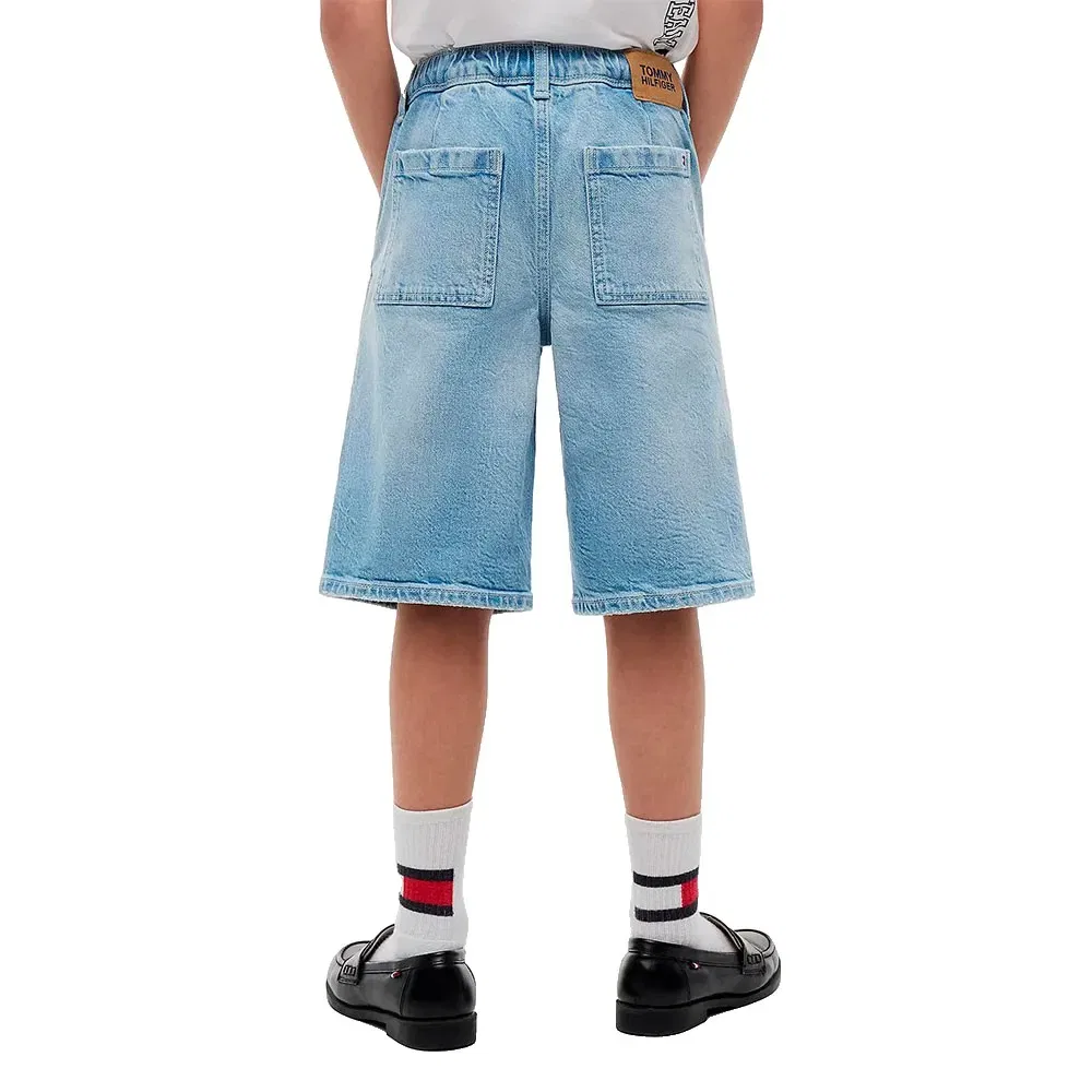 Детские шорты джинсовые свободного кроя Sailor Baggy Fit Tommy hilfiger, Blue — фото 2
