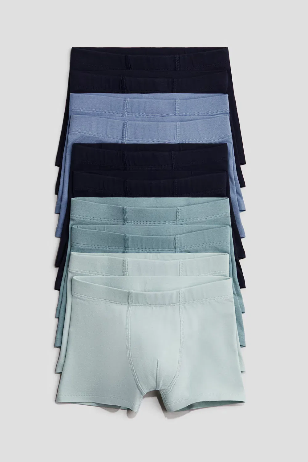 Боксеры 10 шт. H&M, Marineblau/Mintgrün