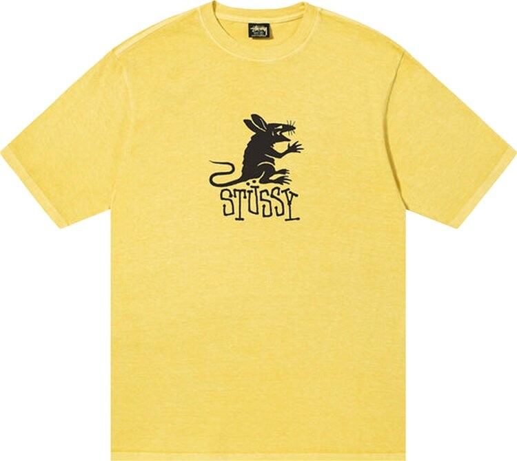 

Футболка Stussy Rat Pigment Dyed Tee 'Butter', желтый