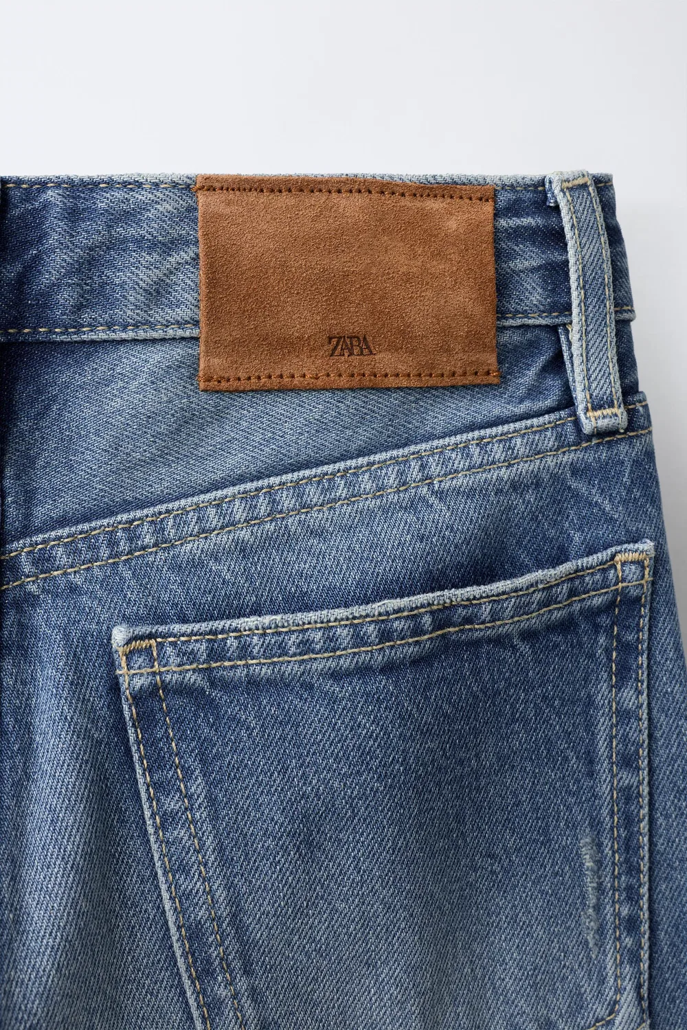 Джинсы WIDE-LEG ZARA, Mid-blue — фото 4
