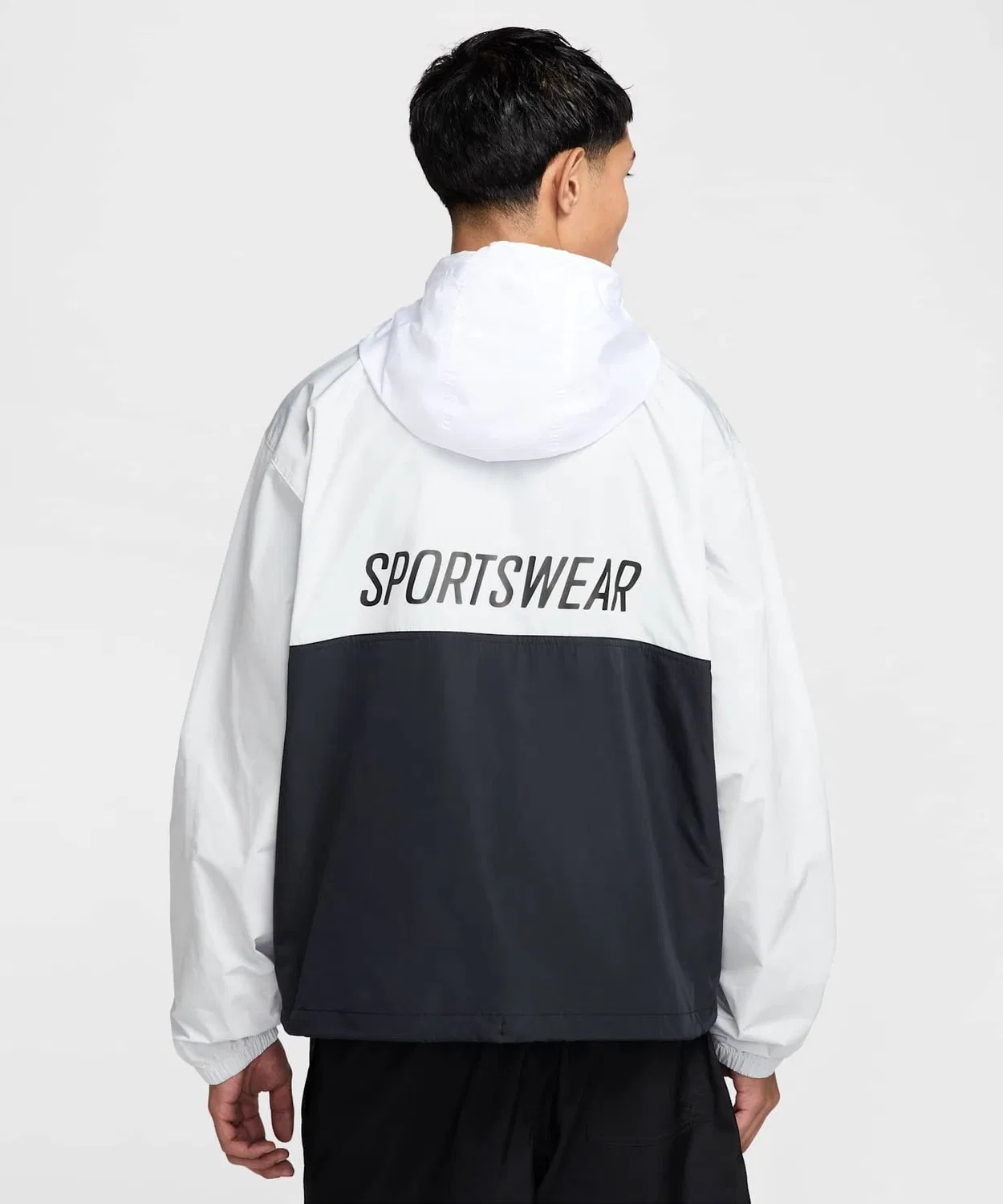 Мужская анорак-куртка Nike Club с капюшоном, модель Marina NIKE, Photon Dust — фото 2