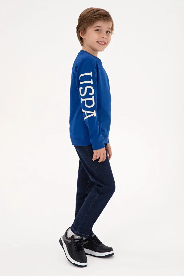 Детские свитшот для мальчиков с длинным рукавом U.S. Polo Assn., Blue — фото 2