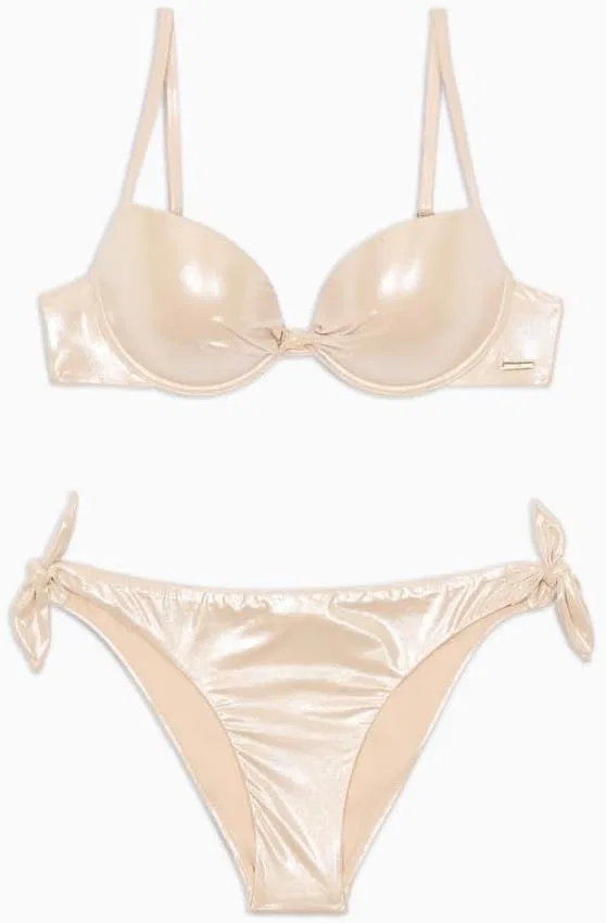 Женский бикини-сет с push-up топом Emporio Armani, Lapislazzuli