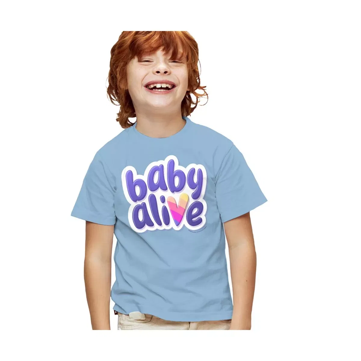 Детская футболка с принтом Baby Alive Large Logo LOGOVISION, Light Blue