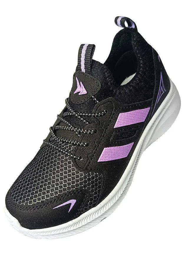 Детские спортивные туфли для девочек с ортопедической подошвой Northblue, Black, Lilac