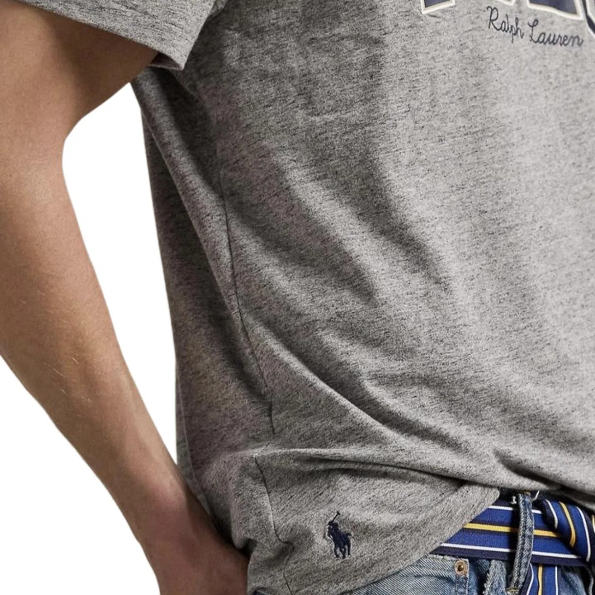Футболка классическая, Polo Ralph Lauren, Gray — фото 4