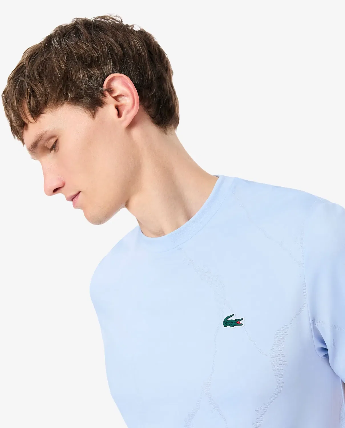 Мужская футболка с принтом Lacoste, Azul Claro — фото 3
