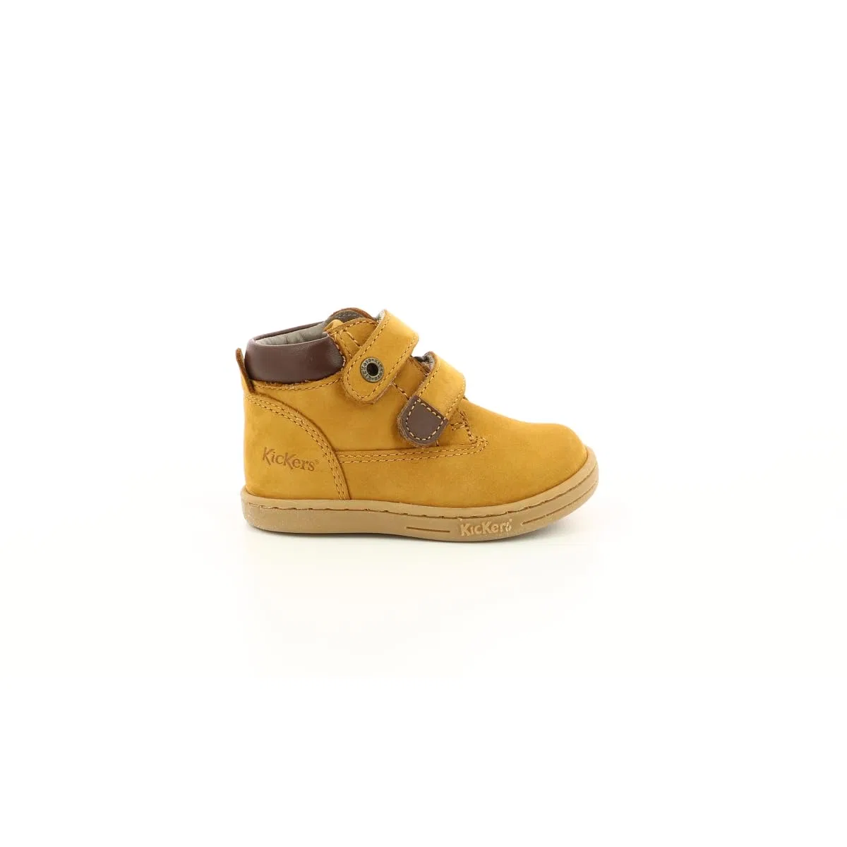 Детские туфли brogue с принтом Tackeasy Kickers, Camel Marron
