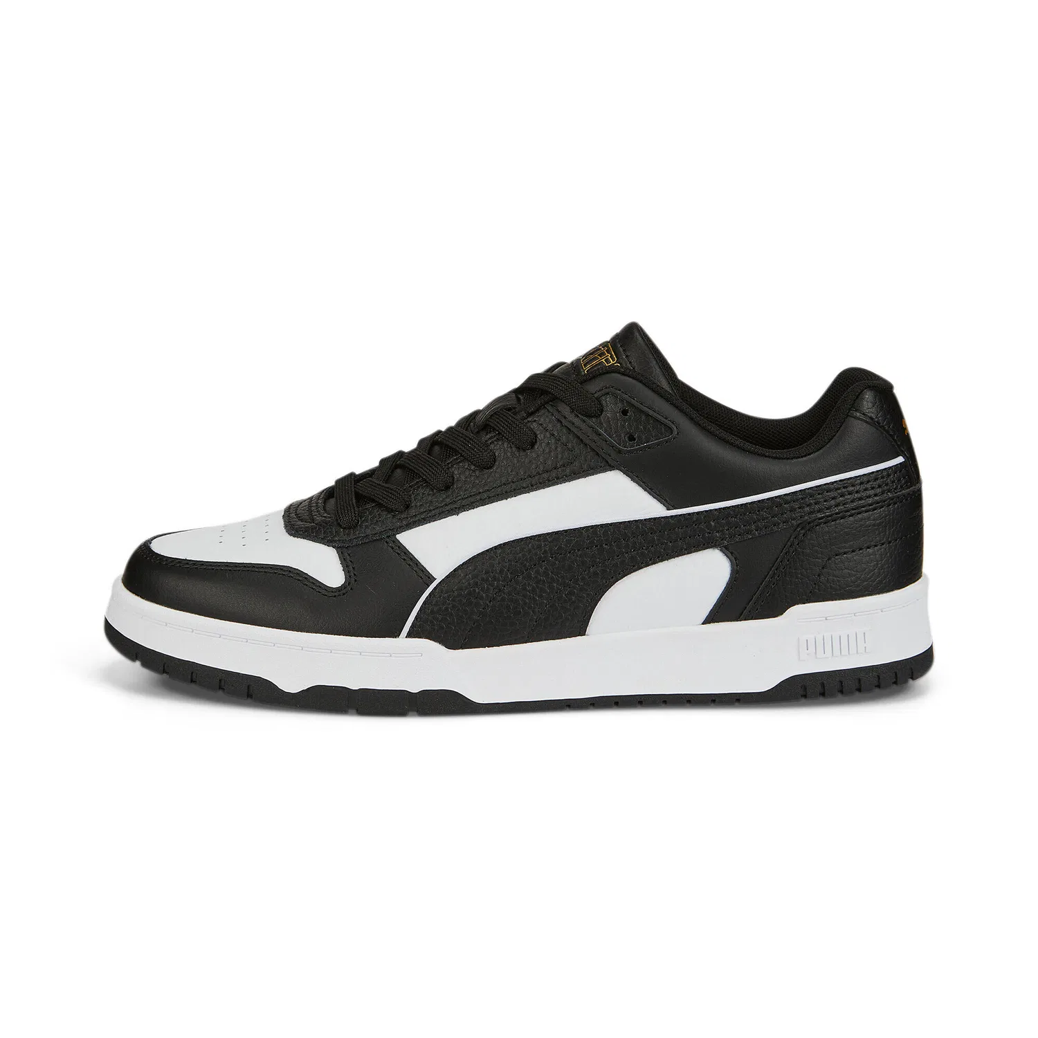 Детские кроссовки с высоким верхом Puma RBD Game Low, Color Schwarz Weiss Gold
