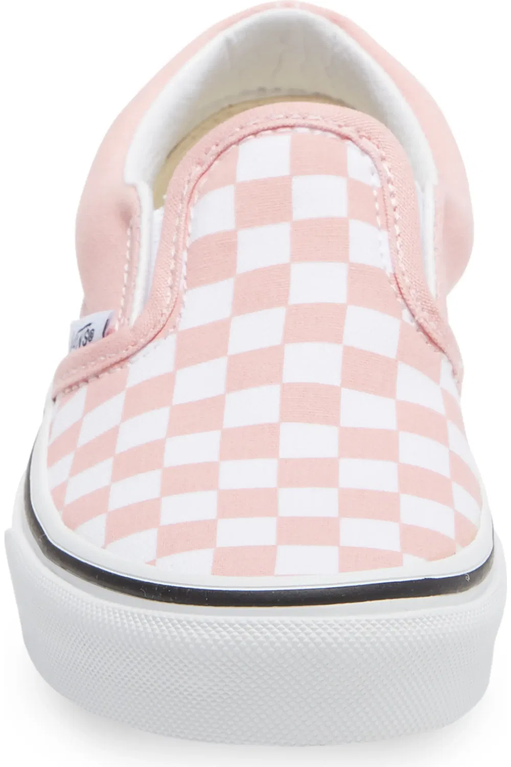 Кеды детские slip-on в клетку Classic Slip-On Vans, Checkerboard Powder Pink — фото 4