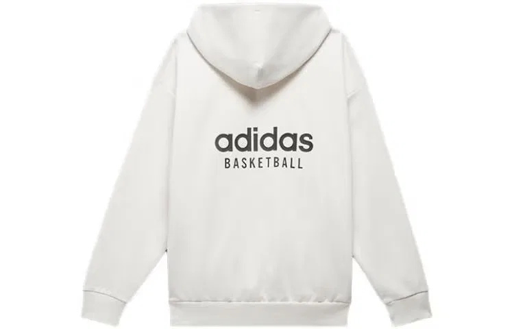 Худи баскетбольное с принтом Adidas, белый