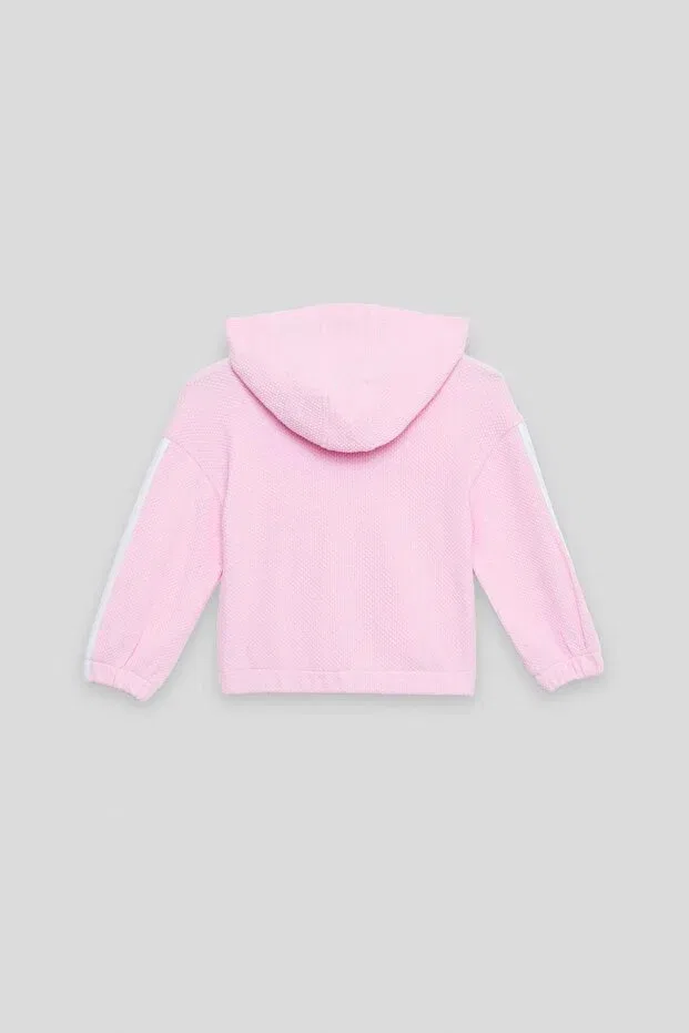 Детский комплект спортивного костюма для девочек с длинным рукавом Bg store baby girl pink tracksuit set Tyess Bsc, Pink — фото 3