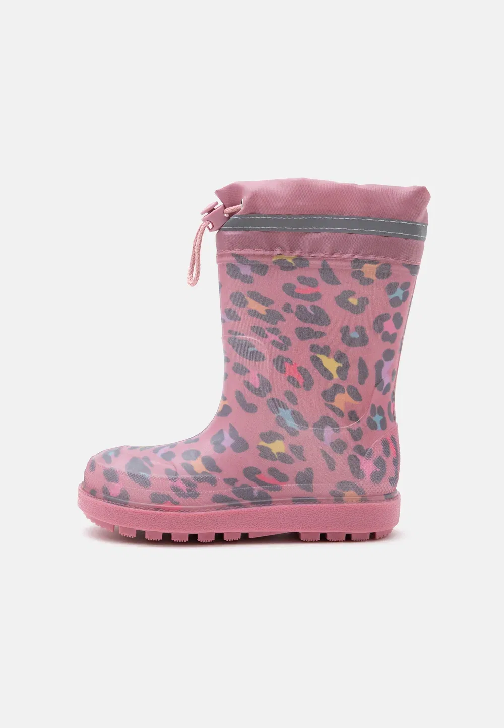 Резиновые сапоги с леопардовым принтом - сапоги-резинки Playshoes, Light Pink