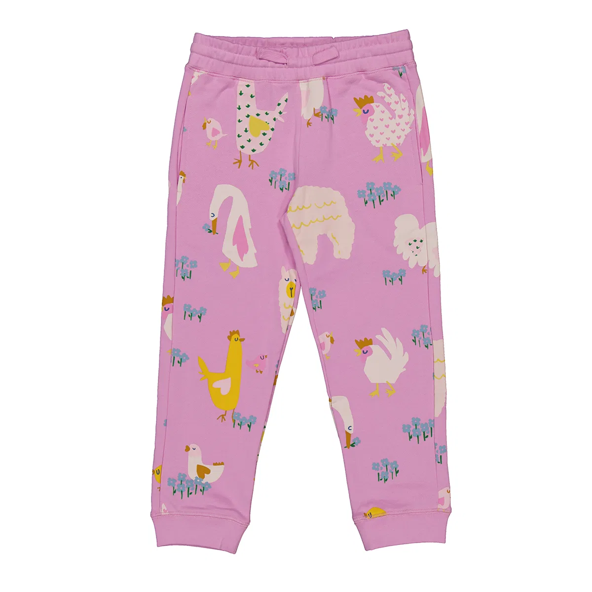 Детские спортивные штаны с принтом Alpaca Doodle Kids Alpaca Doodle Print Sweatpants Stella McCartney, Rosa/Multicolor