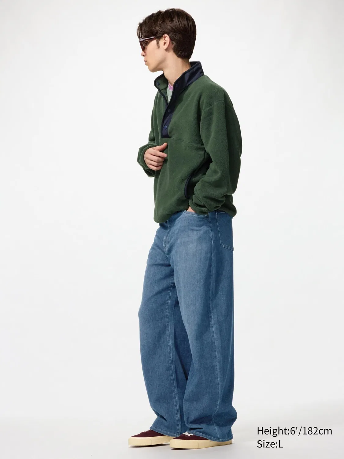 Джинсы Uniqlo Ezy Barrel, синие — фото 2