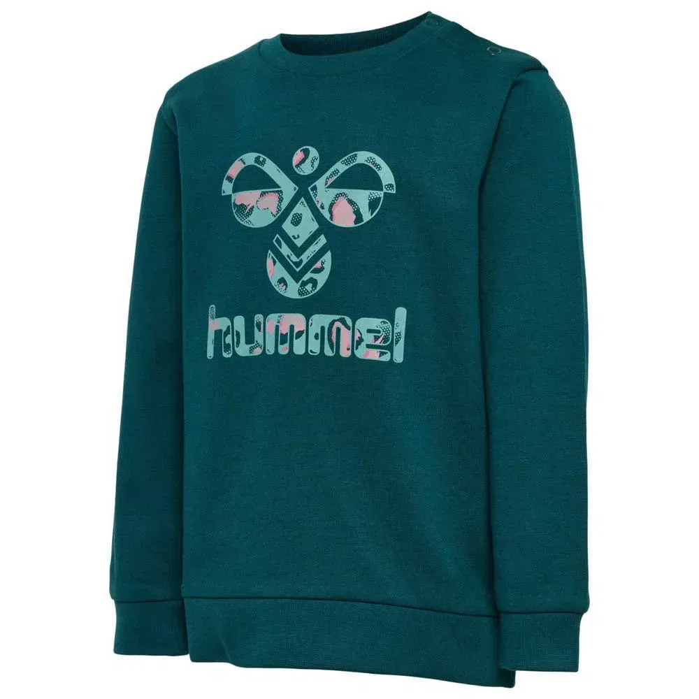 Детский свитшот хлопковый Lime Hummel, Green