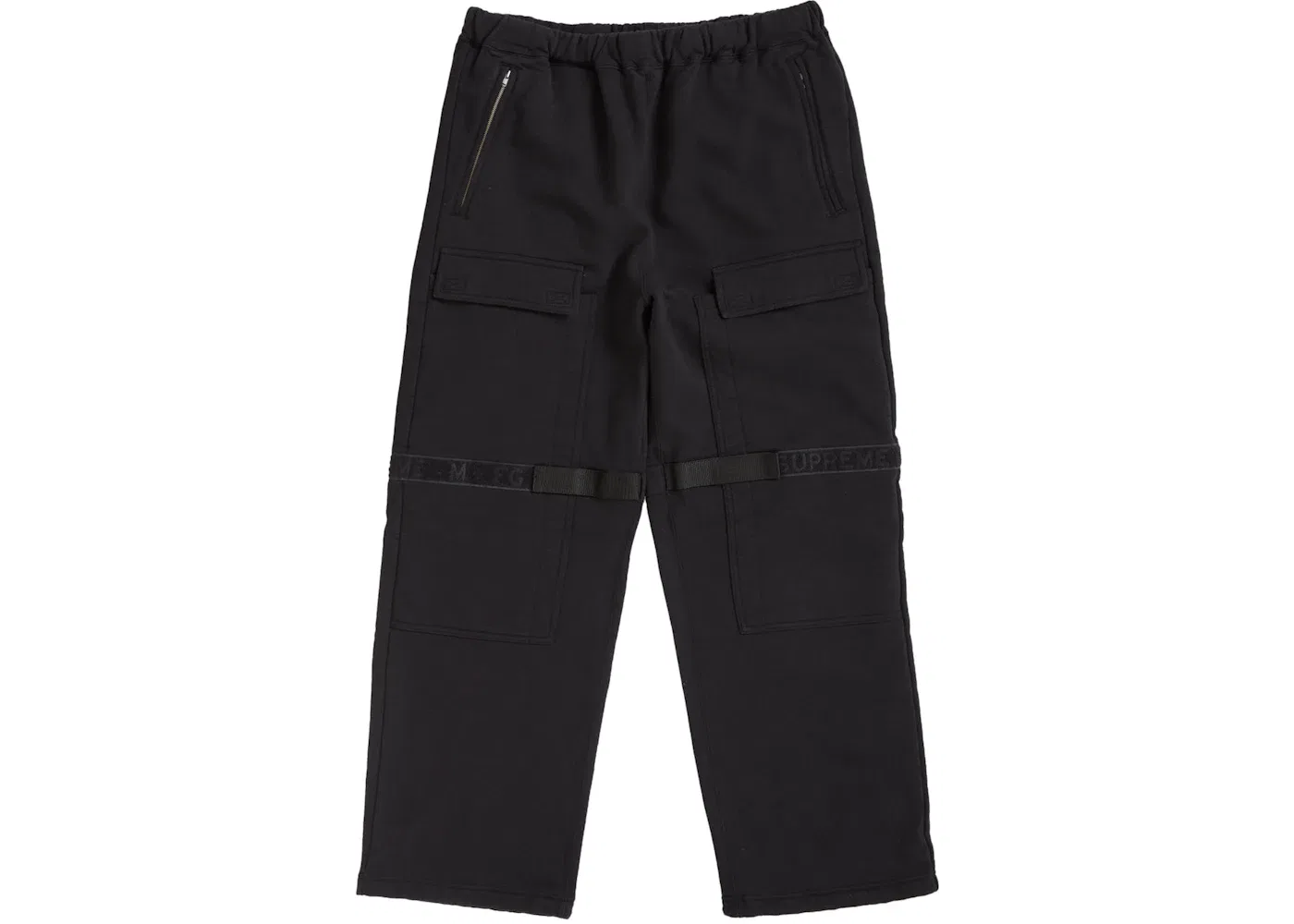 Мужские спортивные штаны с принтом Supreme Marithé + François Girbaud Shuttle Tape Cargo, Black