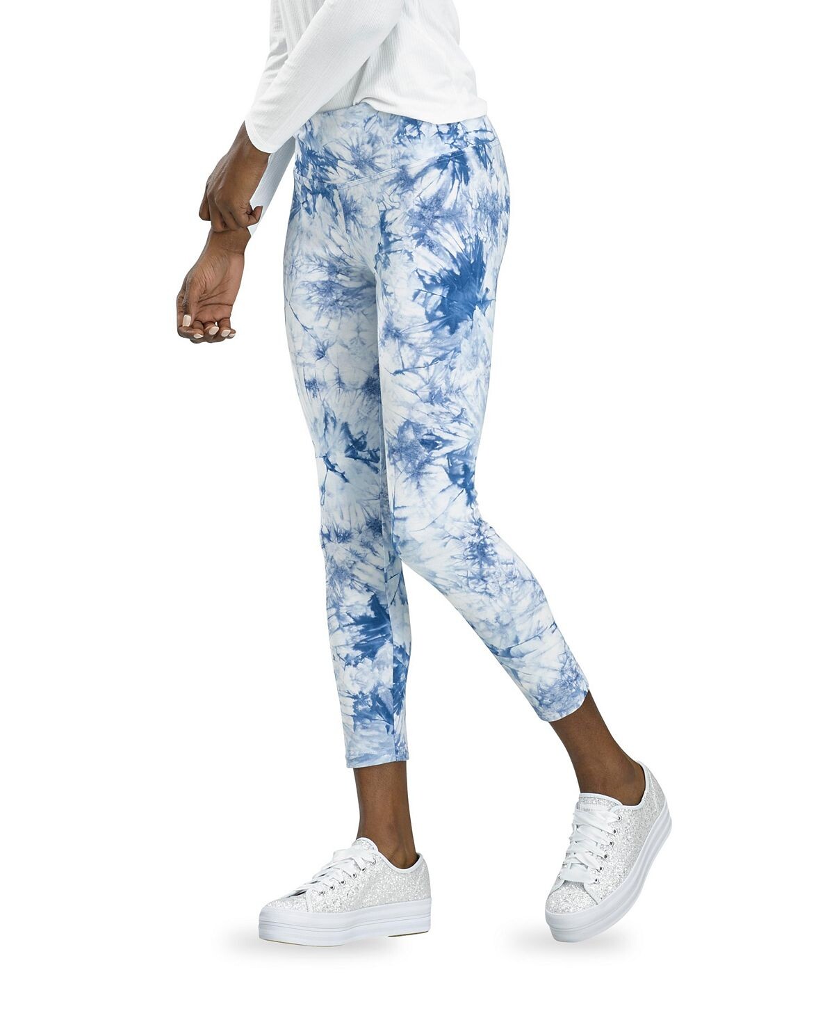 

Укороченные леггинсы active tonal tie dye skimmer Hue, синий