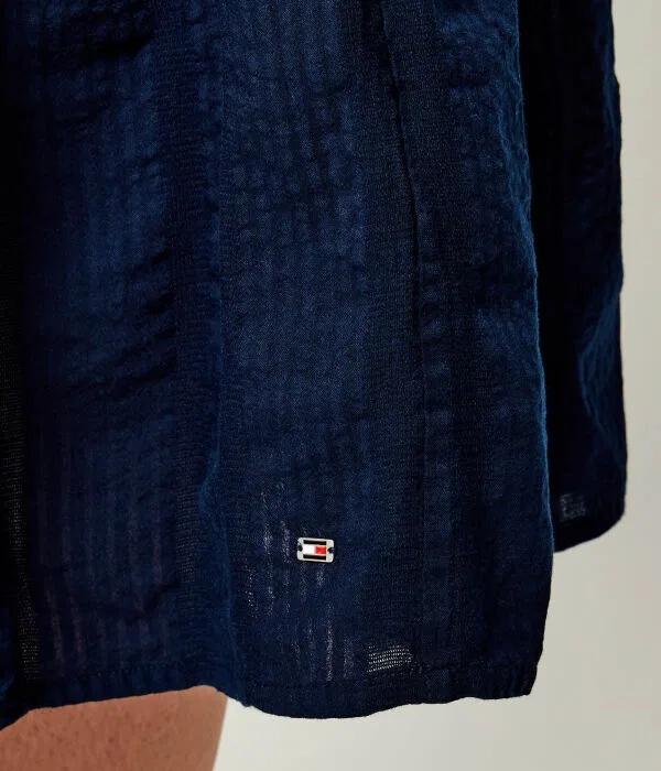 Женское платье-миди хлопковое Tommy Hilfiger, Blu Marino — фото 4