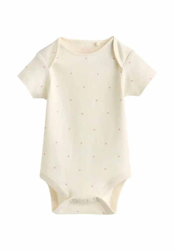Комплект из 5 боди с коротким рукавом, модель Short sleeve 5 pack - body, Next, Pink Heart, розовый — фото 3
