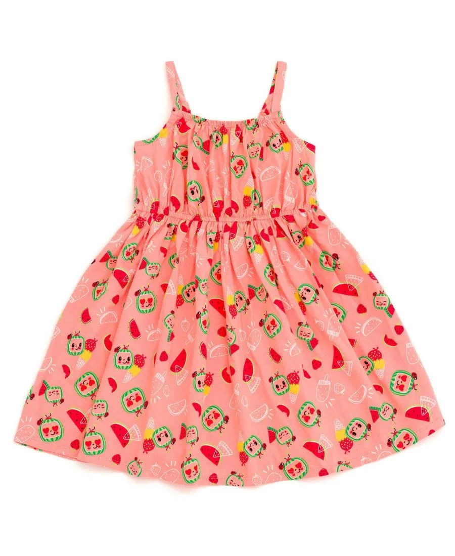 Платье без рукавов с принтом Summer Snacks CoComelon, Watermelon Pink