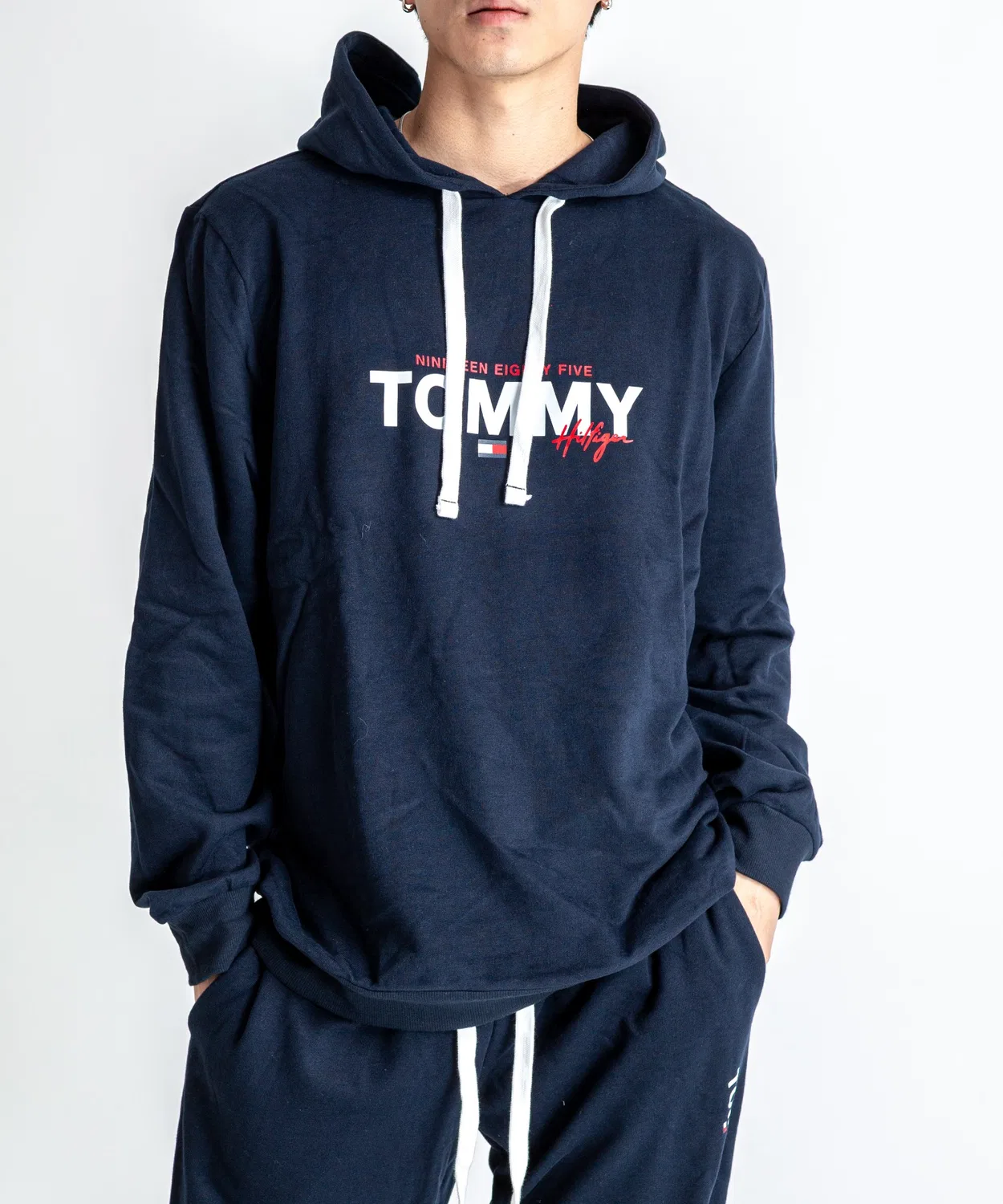 Мужской пуловер-худи с принтом TOMMY HILFIGER, Navy