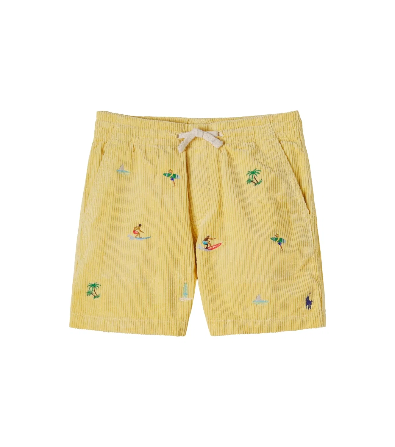 Шорты хлопковые Polo Ralph Lauren Kids, Beach Yellow Surfer Aoe, желтый