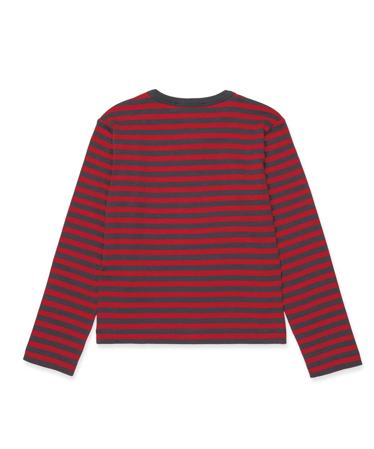 Детская футболка с длинным рукавомв полоску MAX&Co., Red — фото 2