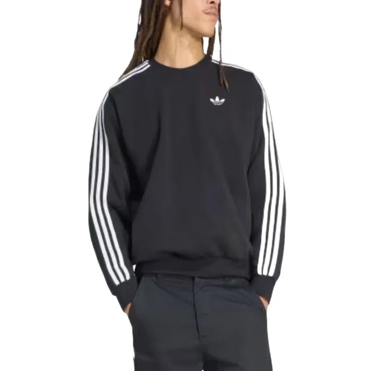 Мужская футболка Adicolor Three Stripes Oversized Asia Sizing 'Black' adidas, черный — фото 3