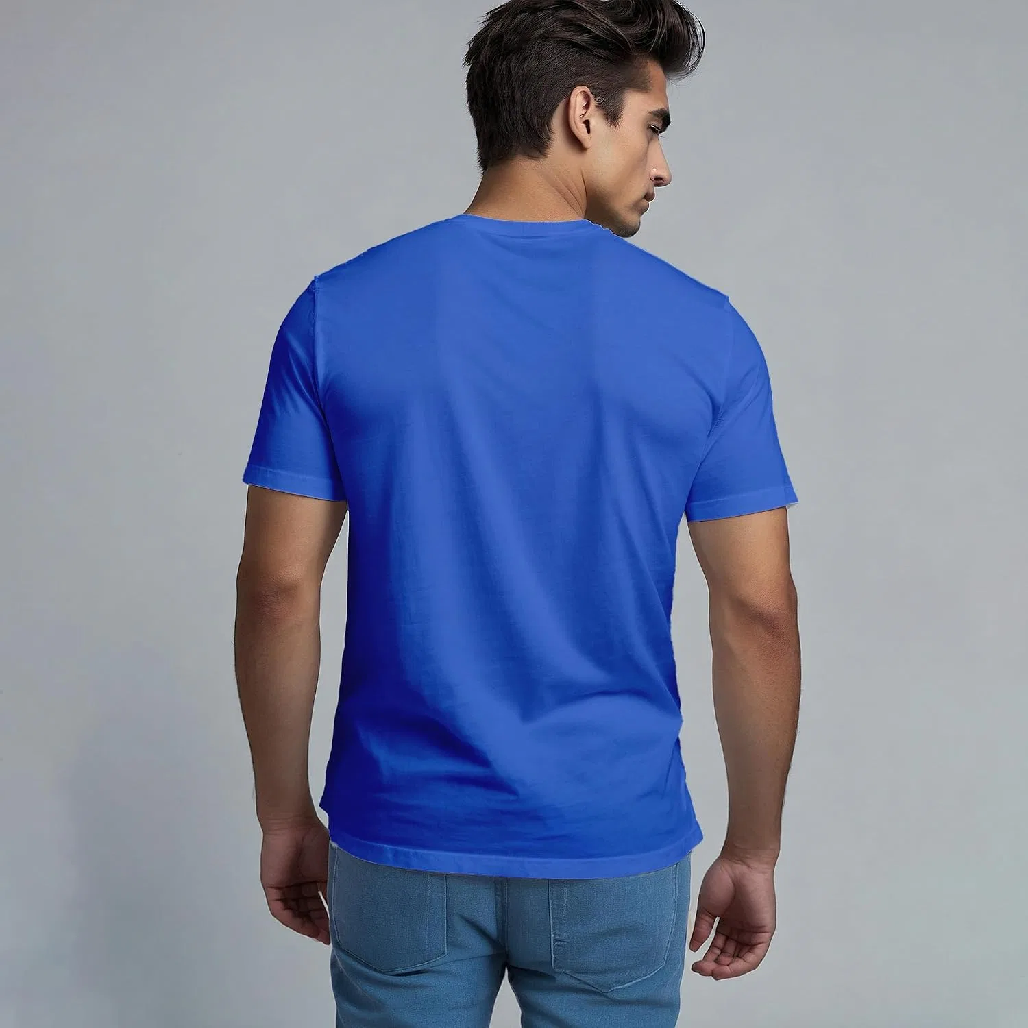 Унисекс футболка из органического хлопка Classic Fit, Blue — фото 4
