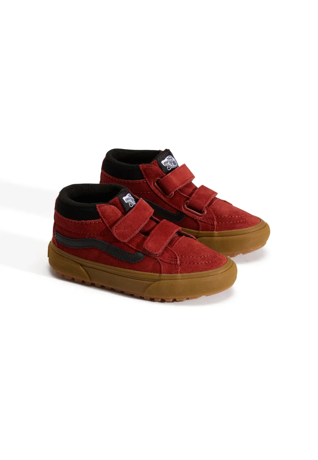 Утепленные ботинки Sk8-Mid reissue на липучках. Унисекс - зимние ботинки Vans, Dark Red — фото 2