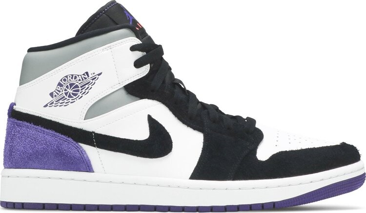 

Кроссовки Air Jordan 1 Mid SE Varsity Purple, белый, Белый;синий, Кроссовки Air Jordan 1 Mid SE Varsity Purple, белый
